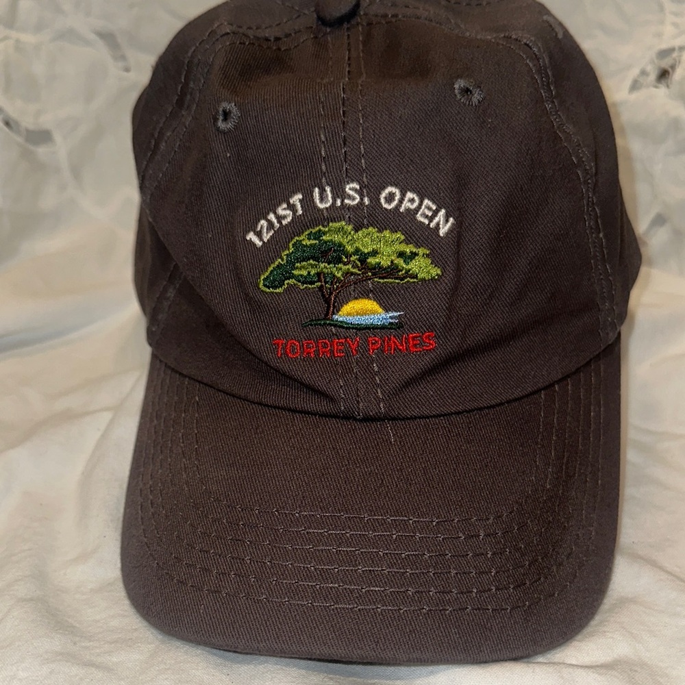 121st U.S. Open Torrey Pines Embroidered Baseball Cap - Dark Brown